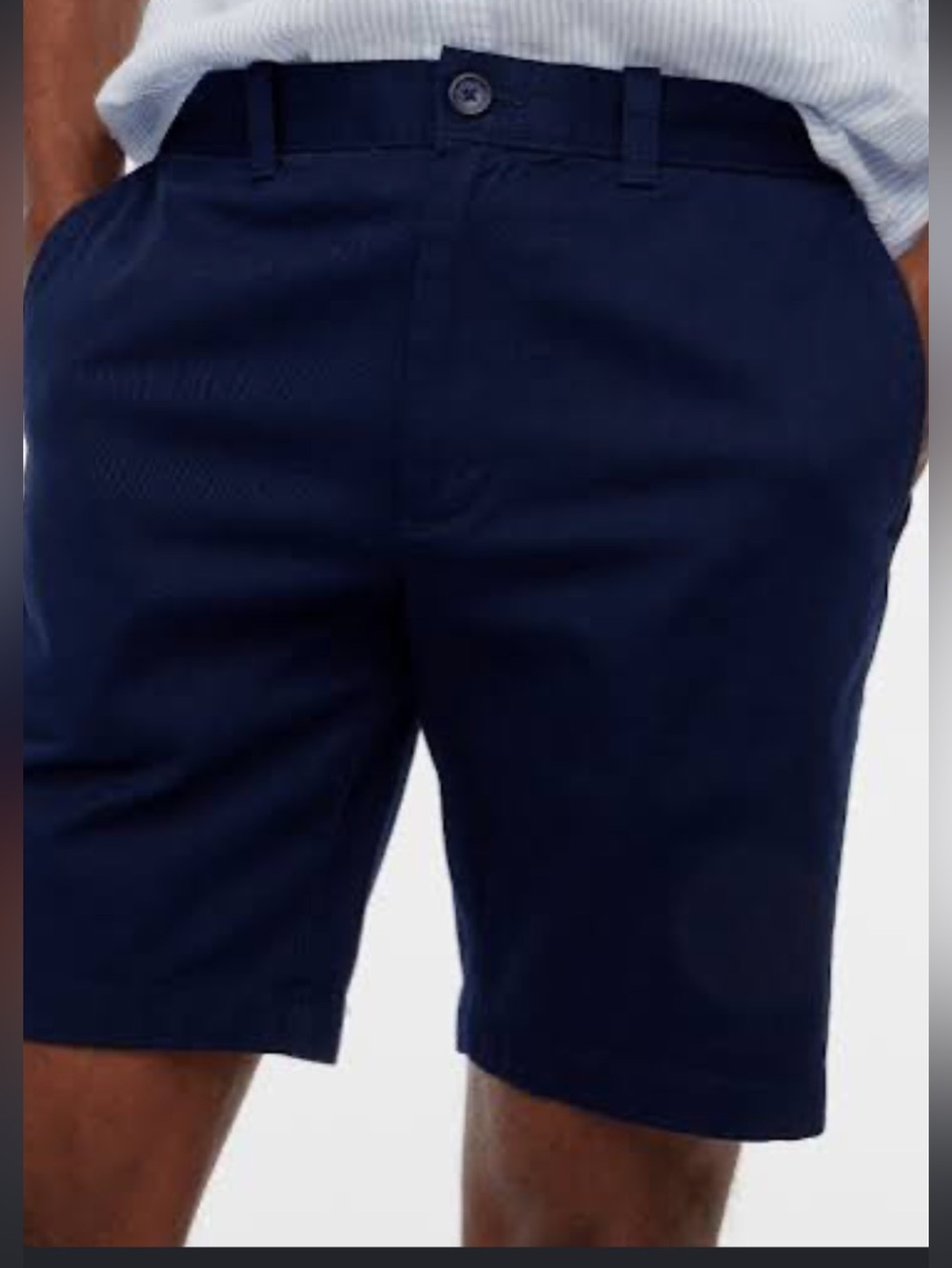 J. Crew 9” Navy Flat-Front Cotton Shorts NWT